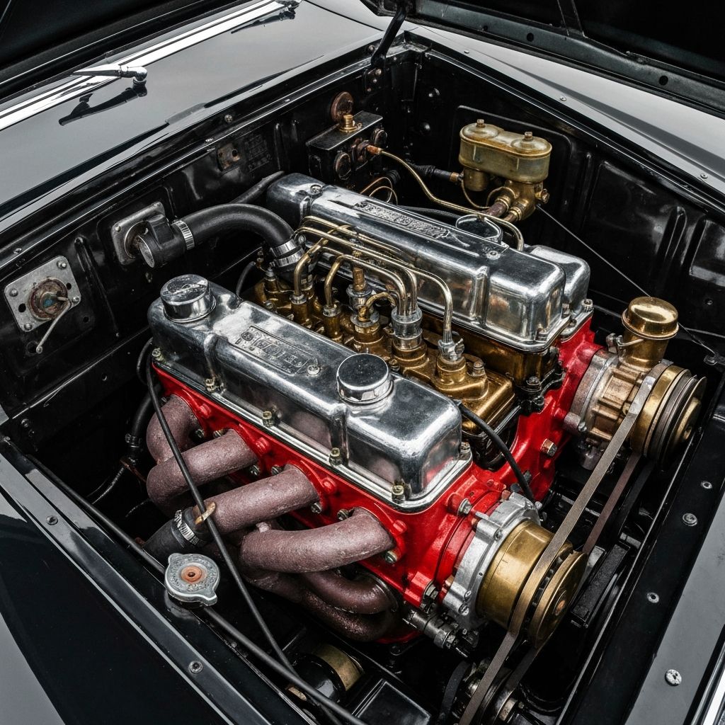 Detalle de motor clásico